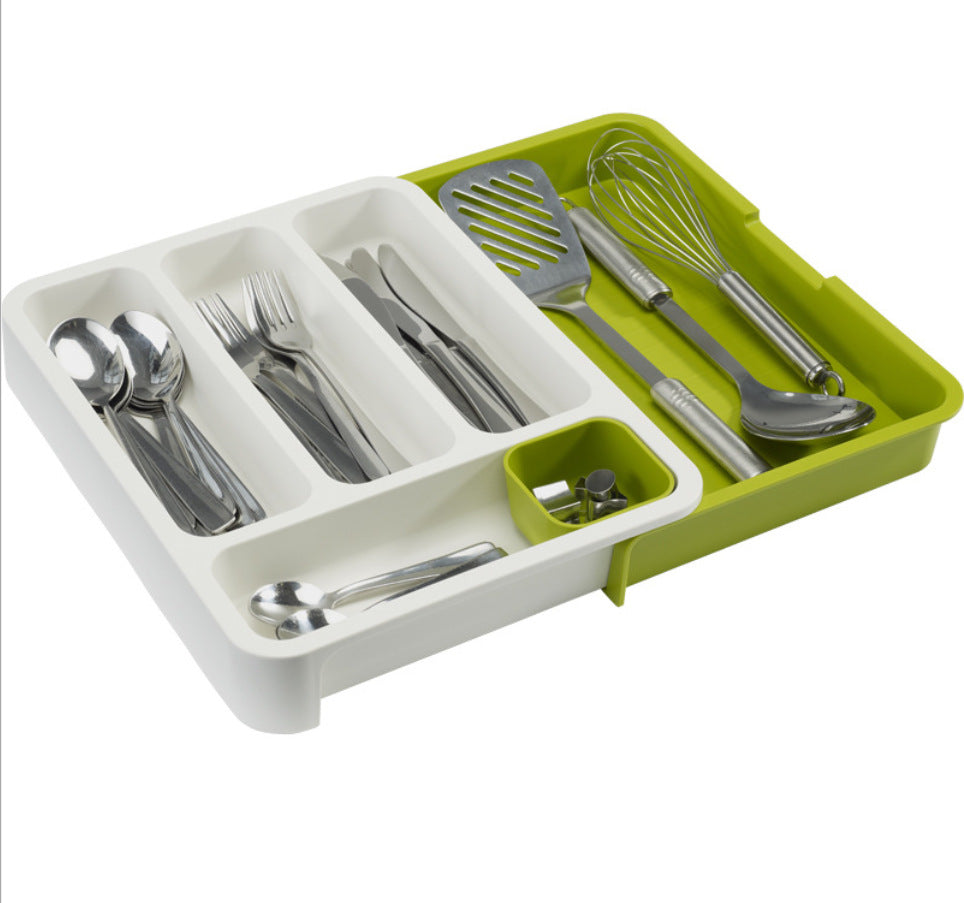 Revamp Your Kitchen with the Retractable Kitchen Drawer Organizer