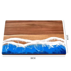 Elevate Your Kitchen Experience with the Epoxy Resin Acacia Cutting Board