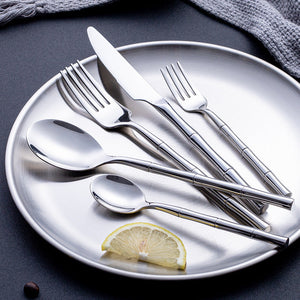 Elevate Your Dining Experience with the Golden Western Steak Cutlery Set Spoon