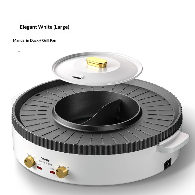 Multi-Functional Electric Hot Pot And Grill Combo