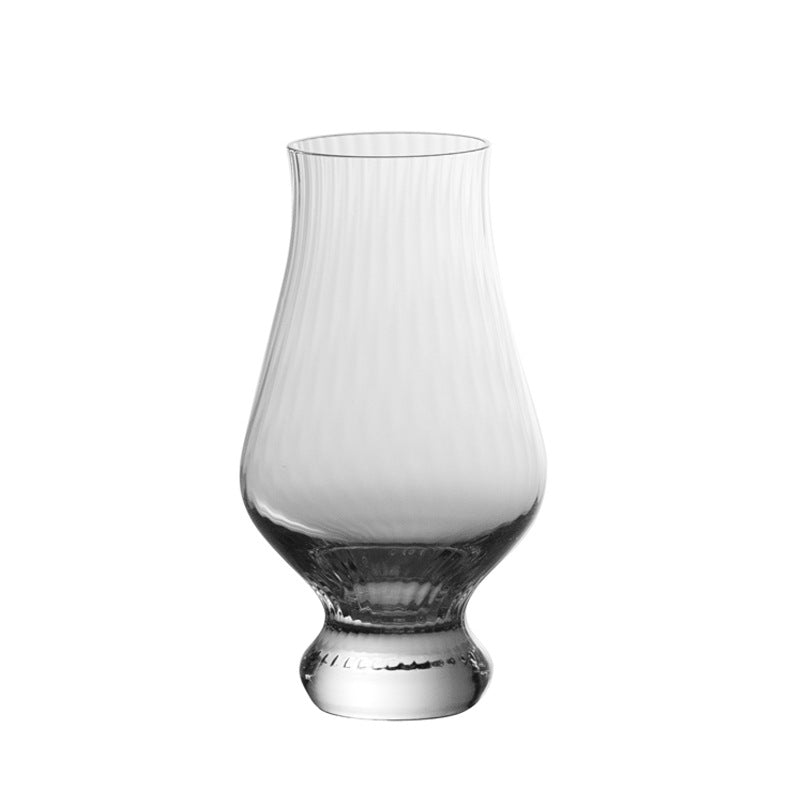 Tulip-Shaped Crystal Wine Glass