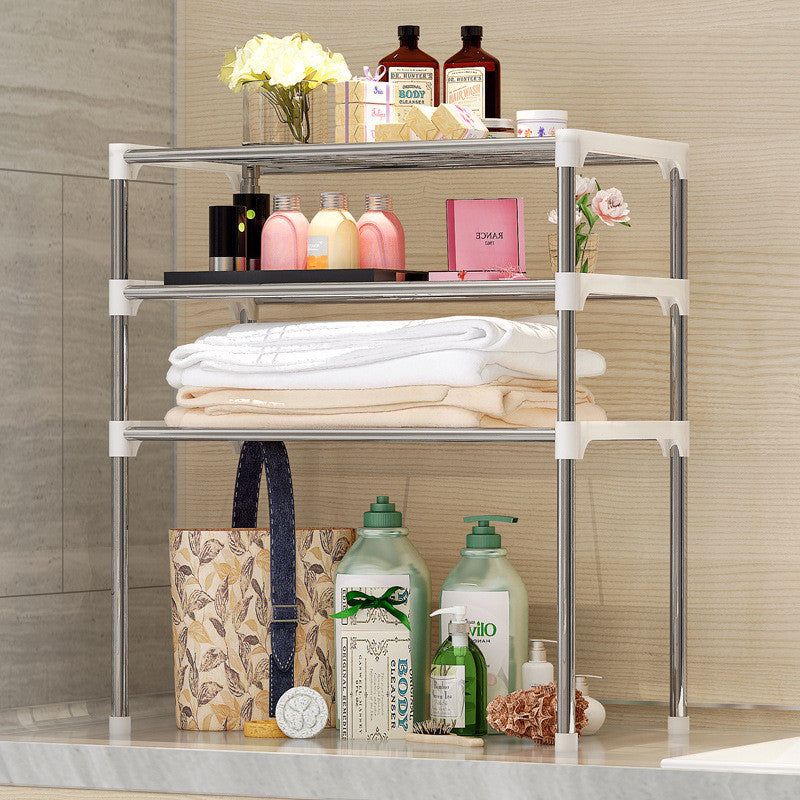 Multi-Purpose Microwave Shelf Rack Kitchen And Bathroom Organizer
