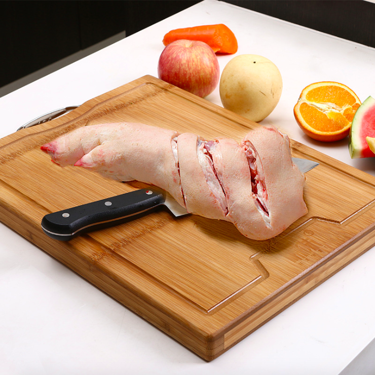 Whole Bamboo Cutting Board With Carbonized Finish