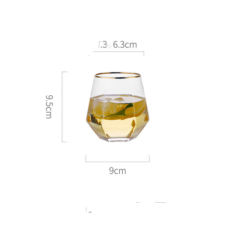 Luxury Crystal Red Wine Glass For Party And Dinner