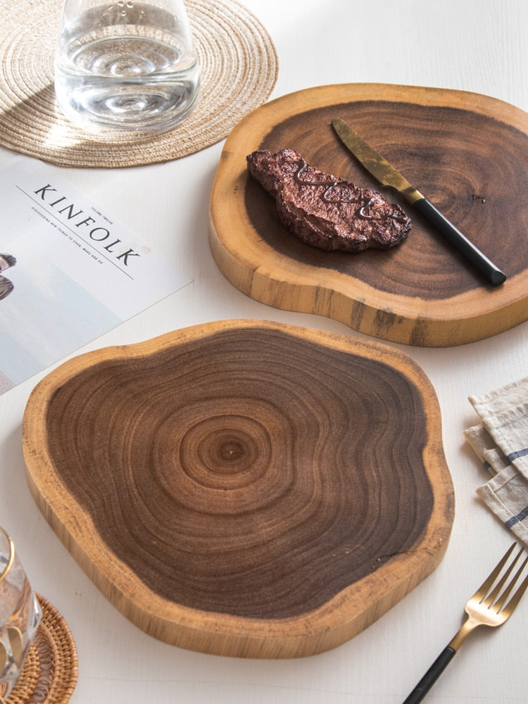Wooden Stump-Shaped Cutting Board