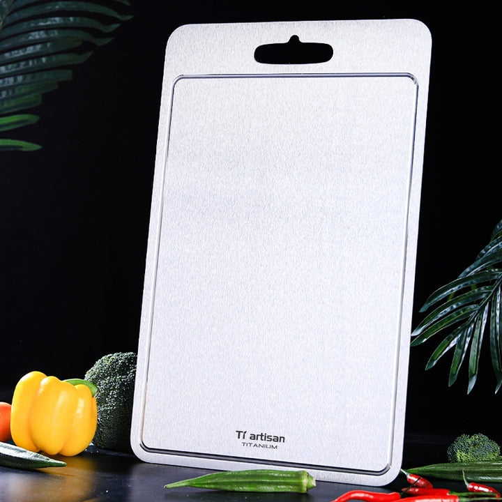 Pure Titanium Cutting Board Thickened Household Board With Groove