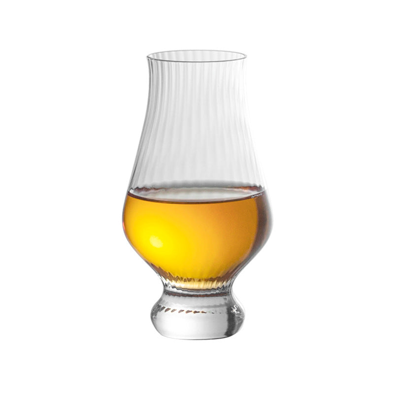 Tulip-Shaped Crystal Wine Glass