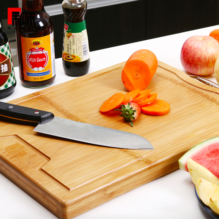Whole Bamboo Cutting Board With Carbonized Finish