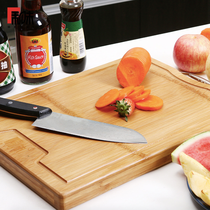 Whole Bamboo Cutting Board With Carbonized Finish