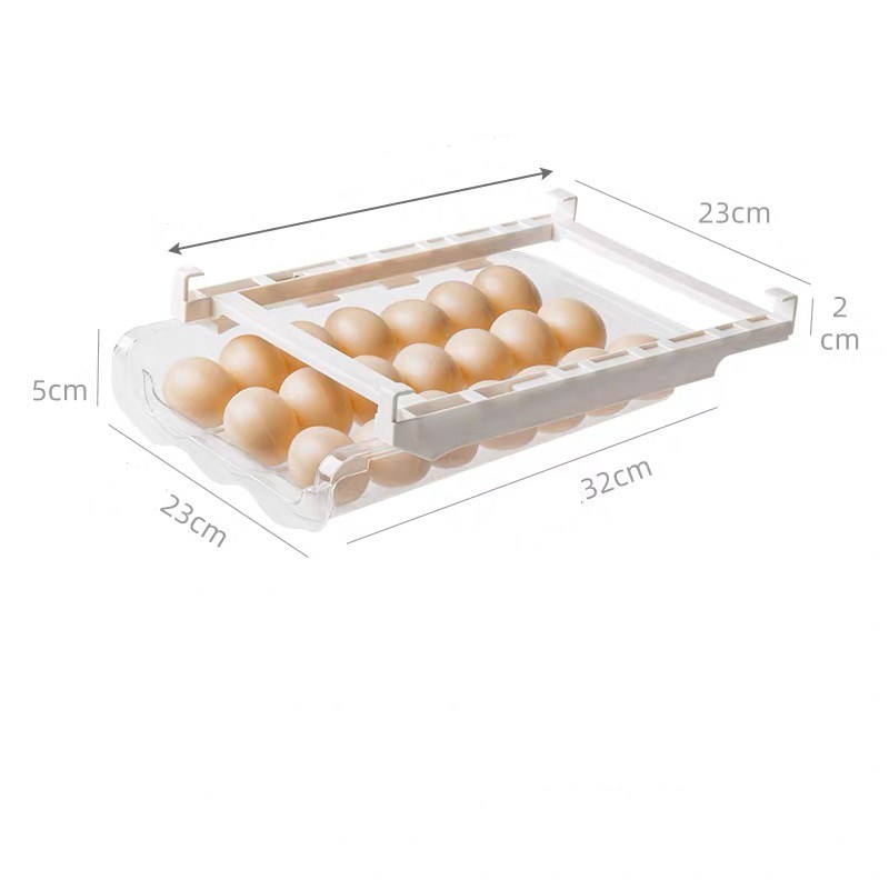 Adjustable Kitchen Refrigerator Storage Rack Pull-Out Drawer Organizer