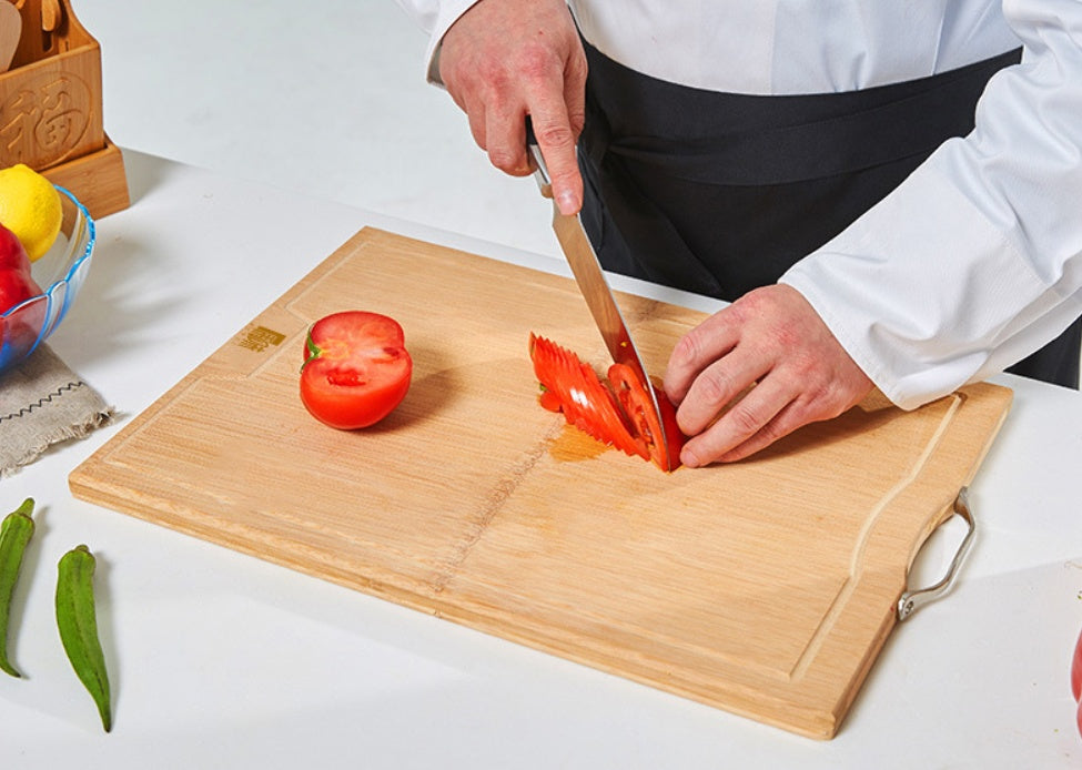 Whole Bamboo Cutting Board With Carbonized Finish