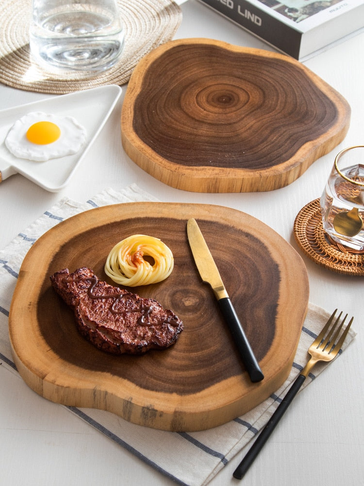Wooden Stump-Shaped Cutting Board