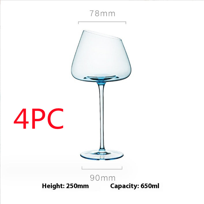 Klein Blue Crystal Goblet Wine Glass