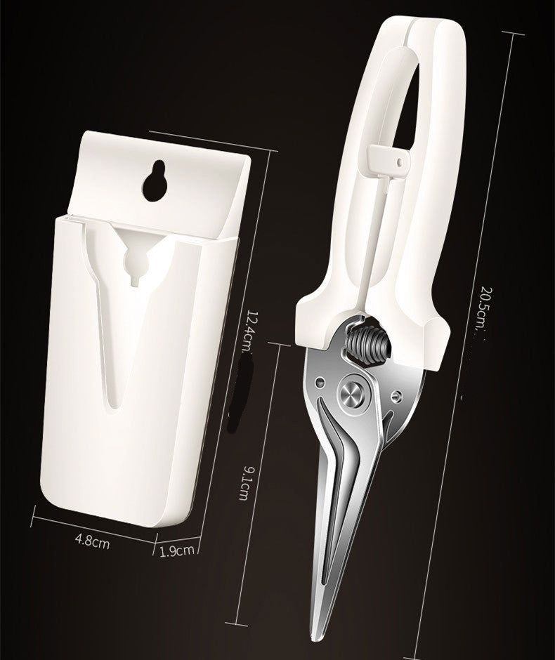 Kitchen Scissors With Magnetic Holder Creative Household Gadget