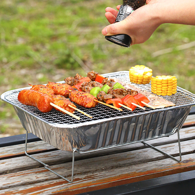 Portable Small Charcoal Barbecue Grill Stove