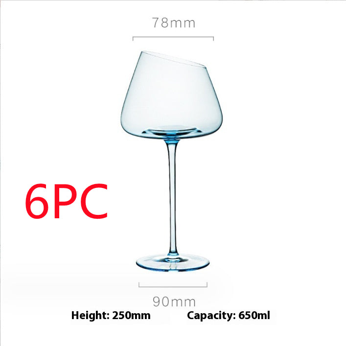 Klein Blue Crystal Goblet Wine Glass