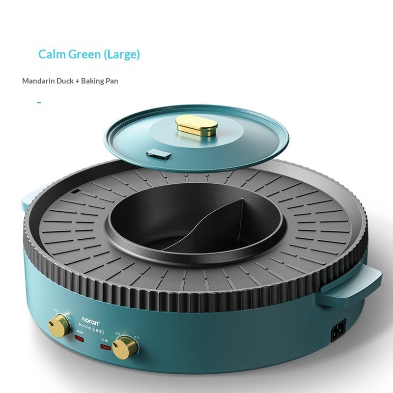 Multi-Functional Electric Hot Pot And Grill Combo