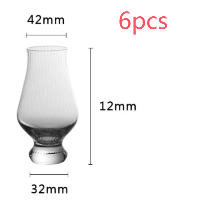 Tulip-Shaped Crystal Wine Glass