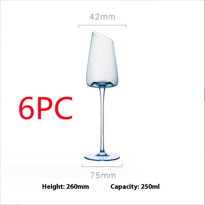 Klein Blue Crystal Goblet Wine Glass