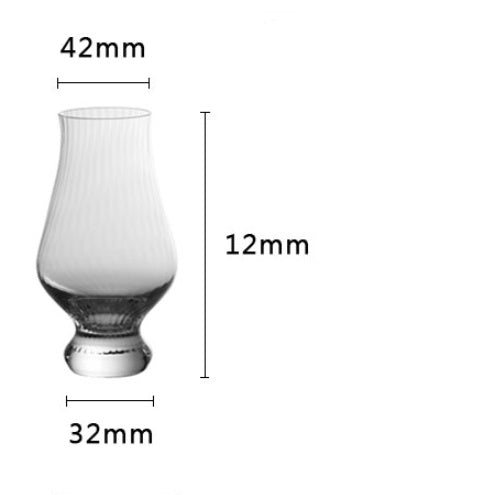 Tulip-Shaped Crystal Wine Glass