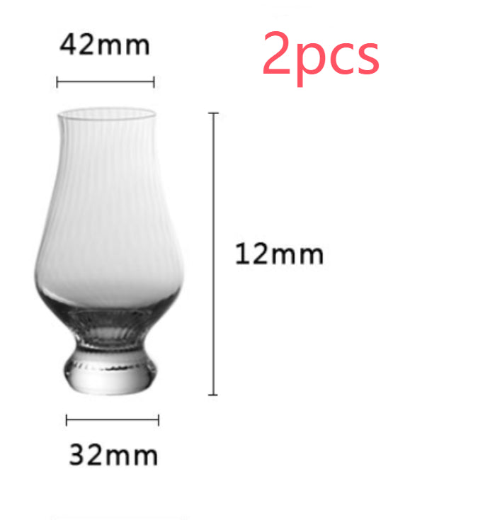 Tulip-Shaped Crystal Wine Glass