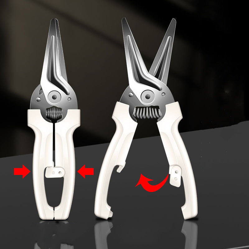 Kitchen Scissors With Magnetic Holder Creative Household Gadget