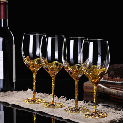 European Style Crystal Red Wine Glass and Decanter Set