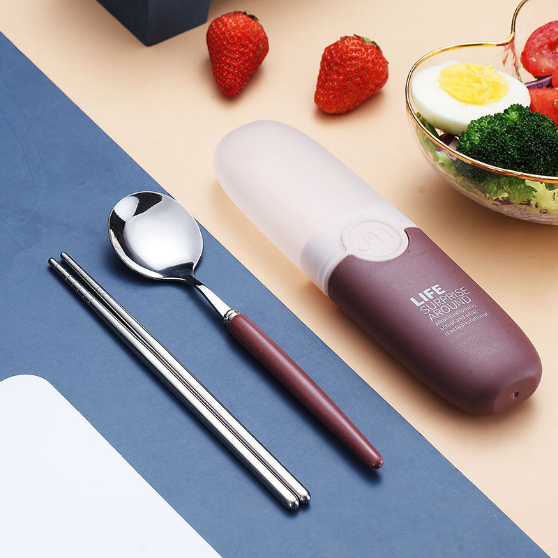 Children's Portable Stainless Steel Cutlery Set