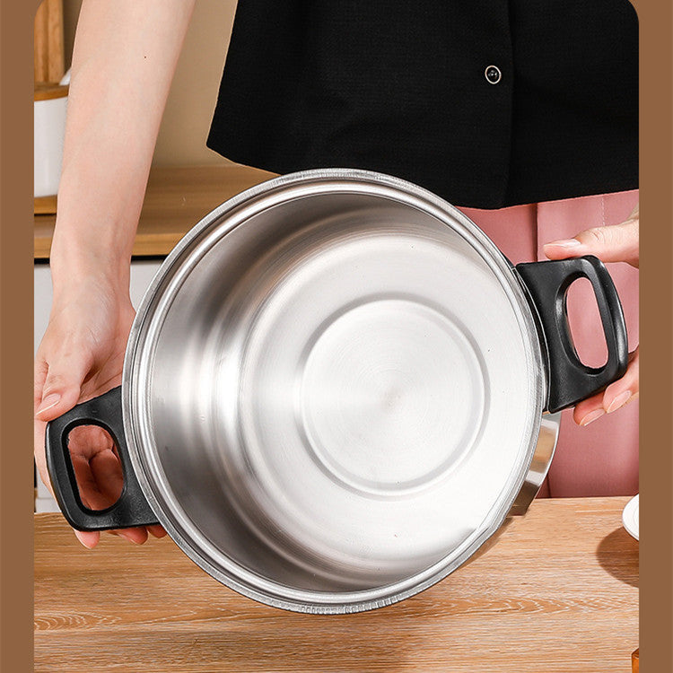 Stainless Steel Pot Set With Milk Pot Soup Pot And Frying Pan