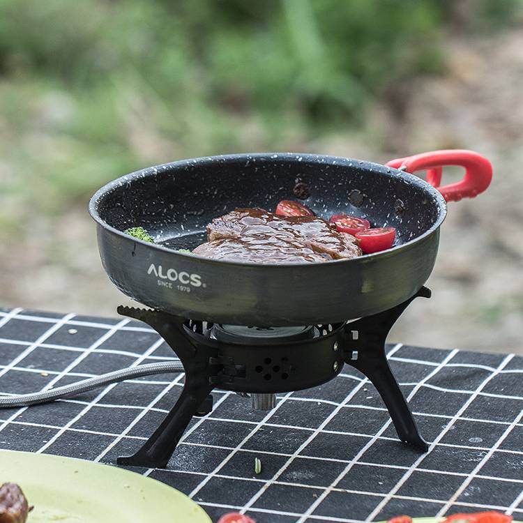 Alocs Medical Stone Non-Stick Folding Frying Pan