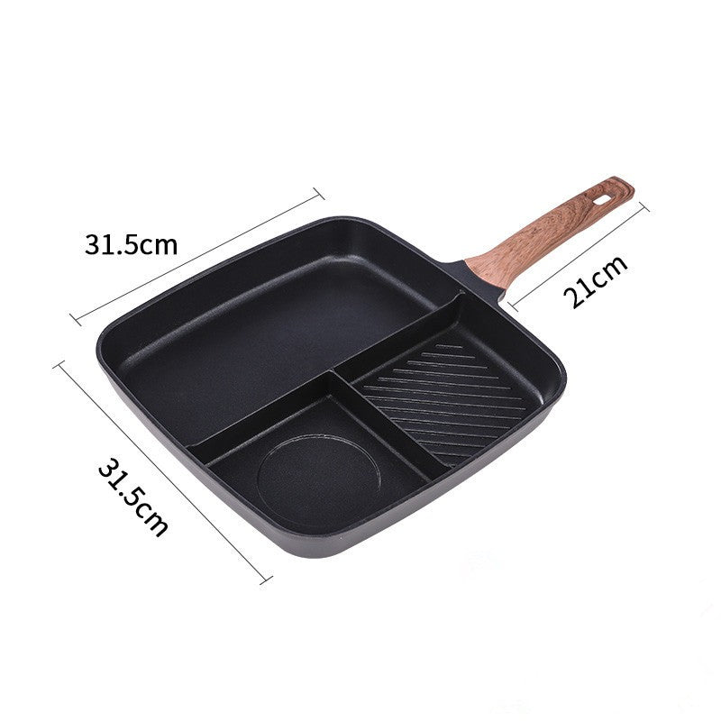 Three-in-One Steak and Breakfast Frying Pan