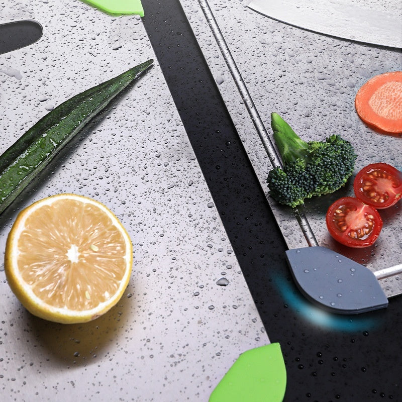 Pure Titanium Cutting Board Thickened Household Board With Groove