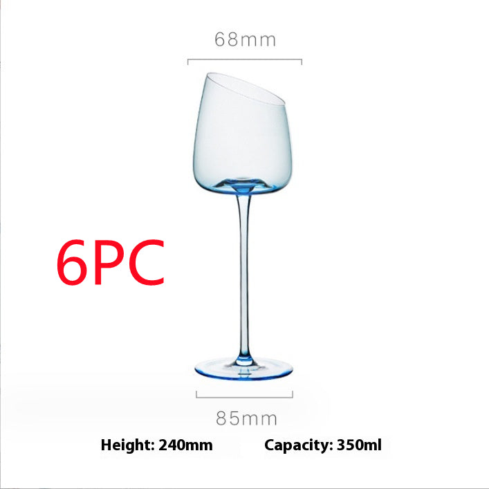 Klein Blue Crystal Goblet Wine Glass