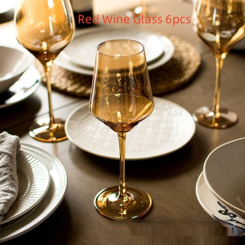 Rainbow Electroplated Crystal Wine Glass