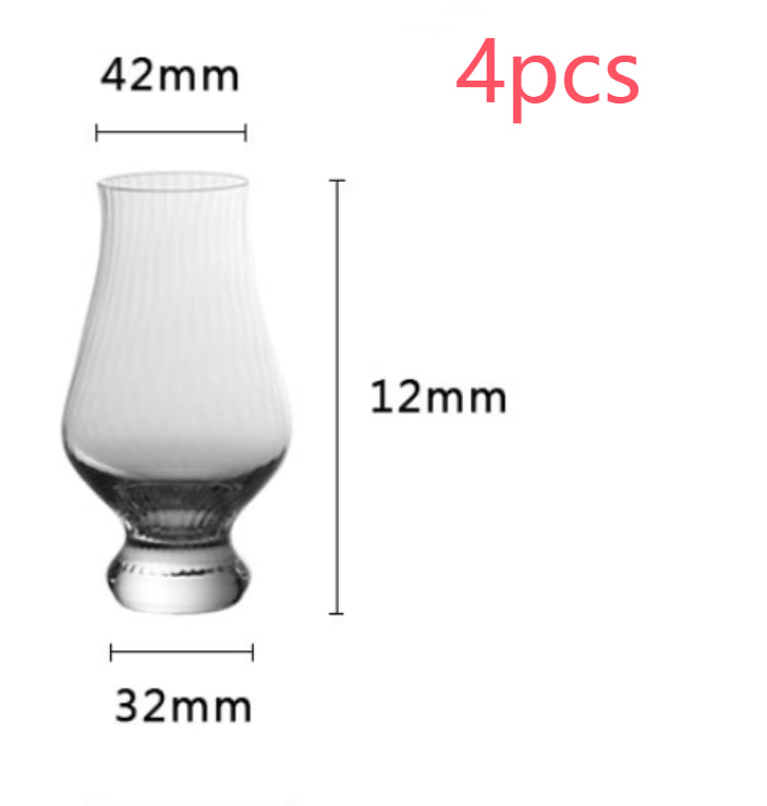 Tulip-Shaped Crystal Wine Glass