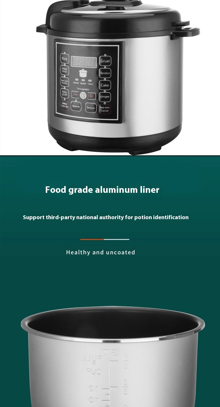 5L Multi-Function Intelligent Household Pressure Rice Cooker