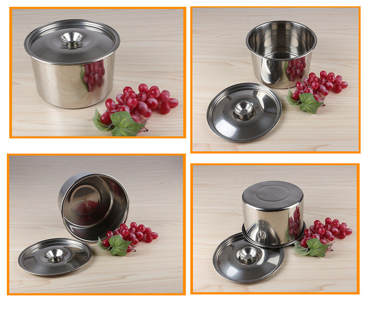 Stainless Steel Non-Magnetic Kitchen Stock Pot Container