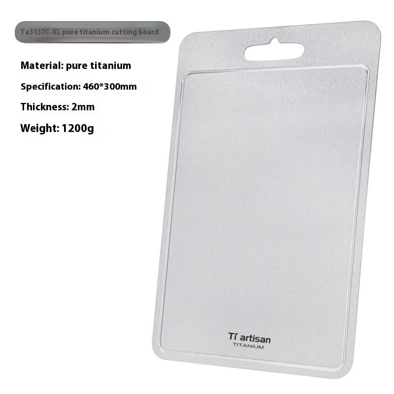 Pure Titanium Cutting Board Thickened Household Board With Groove