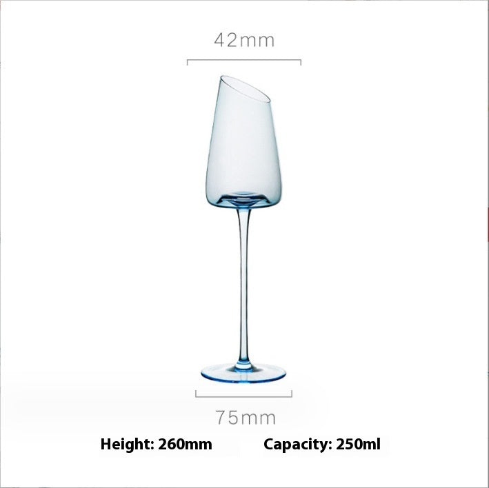 Klein Blue Crystal Goblet Wine Glass