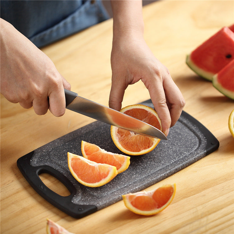 Three-Piece Hangable Plastic Cutting Board Set Imitation Marble