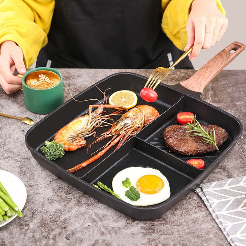 Three-in-One Steak and Breakfast Frying Pan